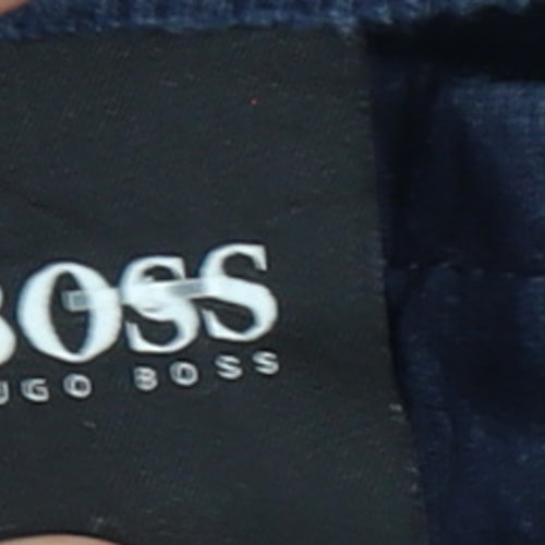 Hugo Boss Men Blue Jogger Trousers Size L Cotton Blend