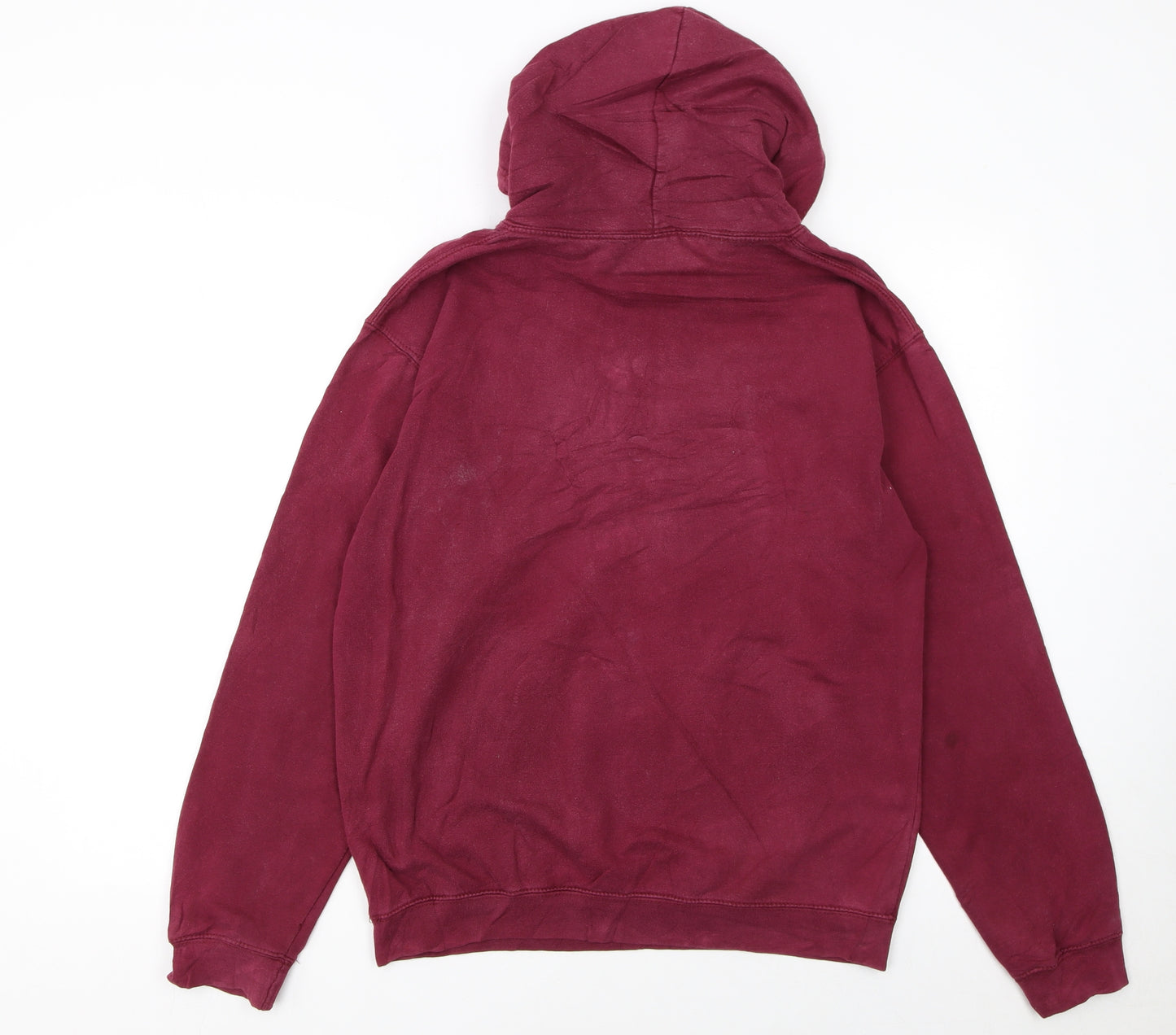 WDIS Womens Burgundy Hoodie Medium Cotton Blend Disney Print