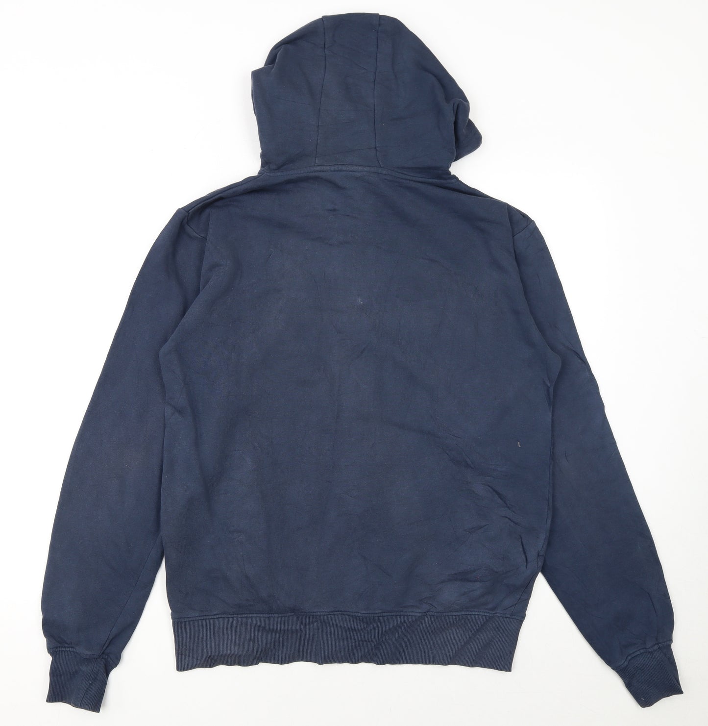 Ellesse Men’s Blue Full Zip Hoodie Size M Cotton Casual Sportswear