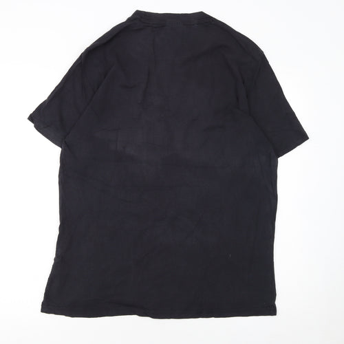 Champion Men's Black Large Crew Neck Short Sleeve T-Shirt