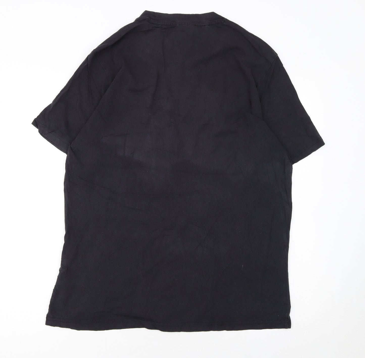Champion Men's Black Large Crew Neck Short Sleeve T-Shirt