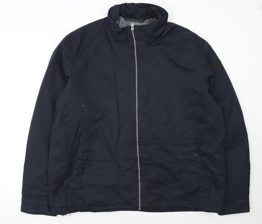 Marc O'Polo Men's Blue 3XL Lightweight Full Zip Jacket