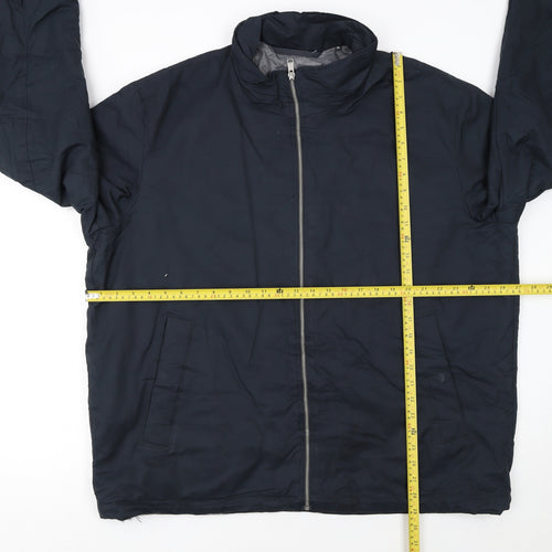 Marc O'Polo Men's Blue 3XL Lightweight Full Zip Jacket