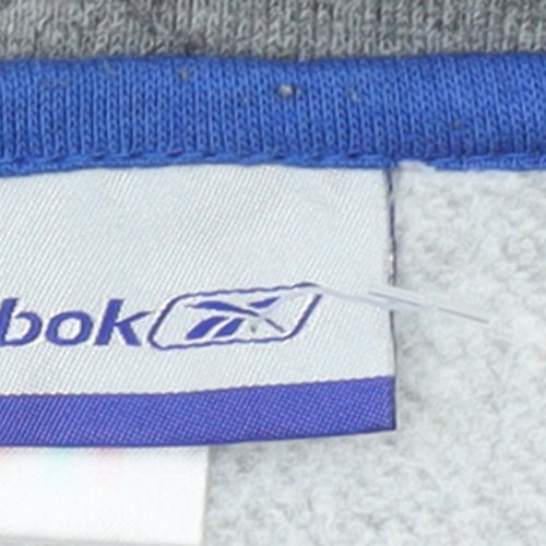 Reebok Men's Grey 2XL 1/4 Zip Pullover Sweatshirt