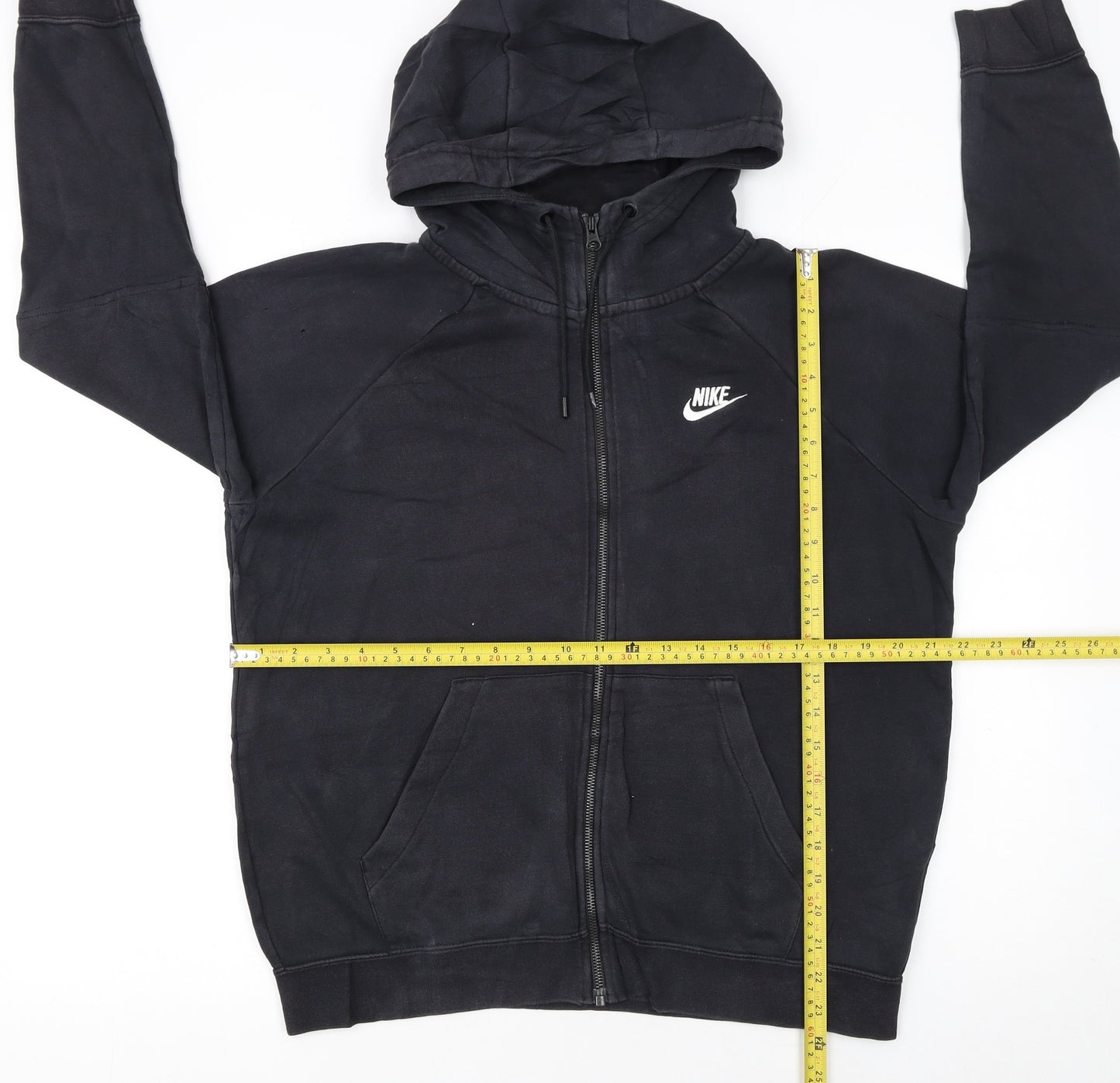 Nike Women’s Black Full Zip Hoodie Medium Cotton Blend