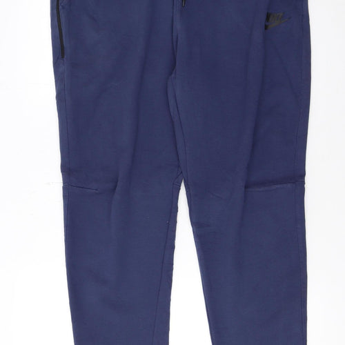 Nike Men's Blue XL Jogger Trousers with Logo Detail