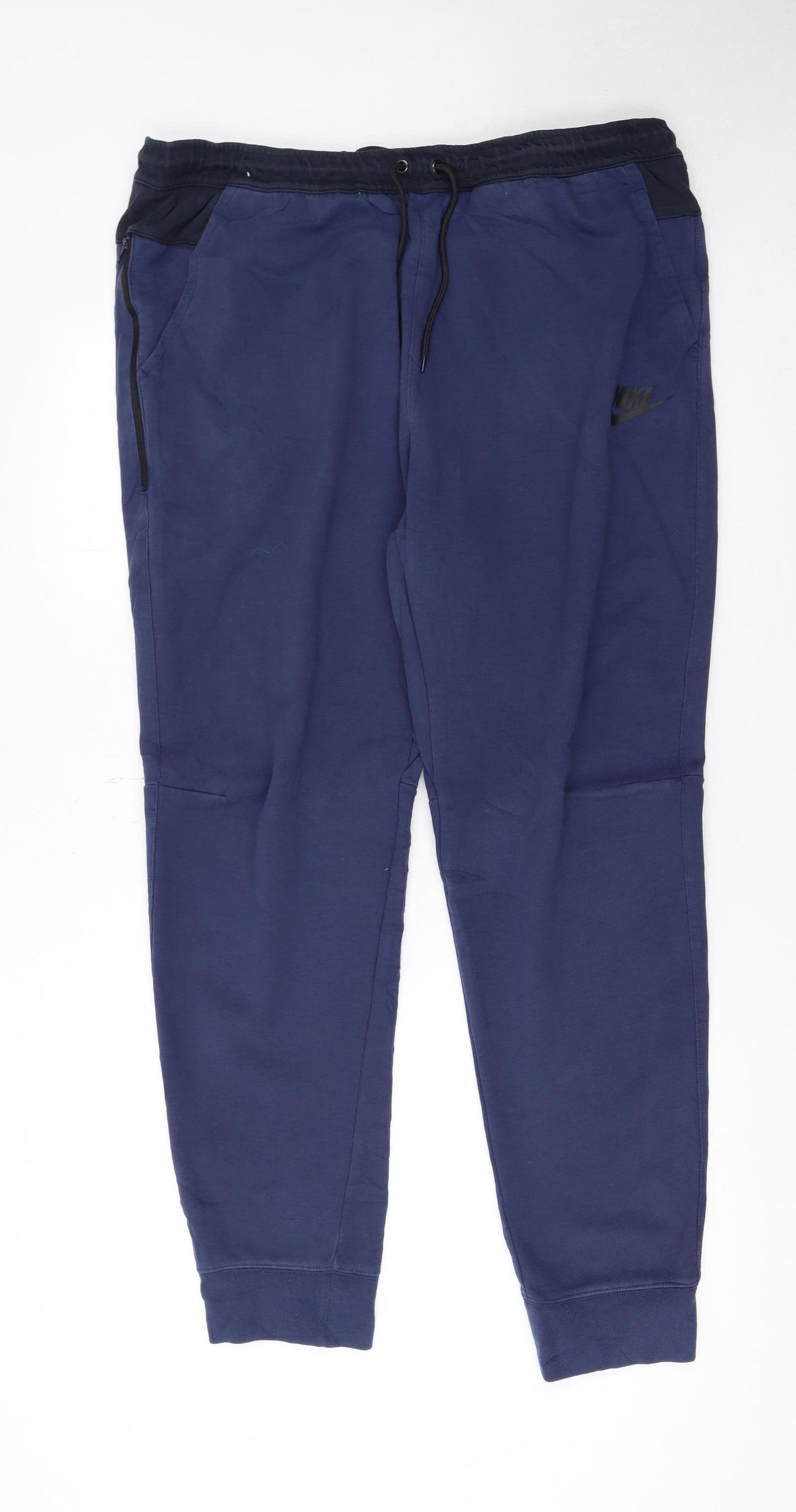 Nike Men's Blue XL Jogger Trousers with Logo Detail