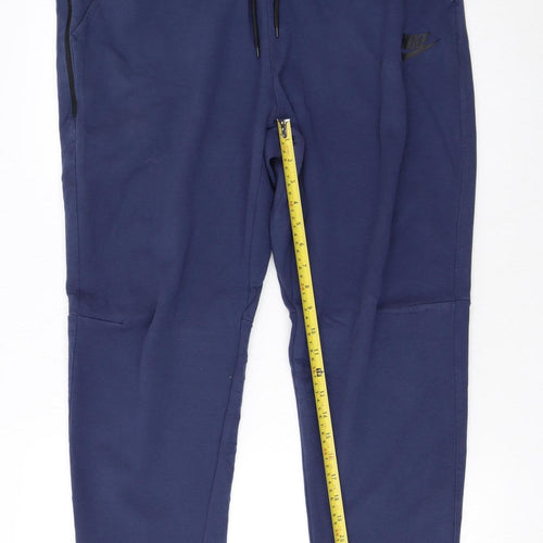 Nike Men's Blue XL Jogger Trousers with Logo Detail