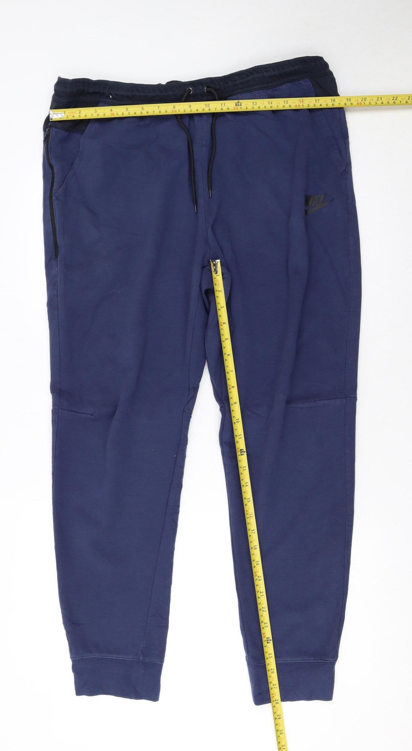 Nike Men's Blue XL Jogger Trousers with Logo Detail