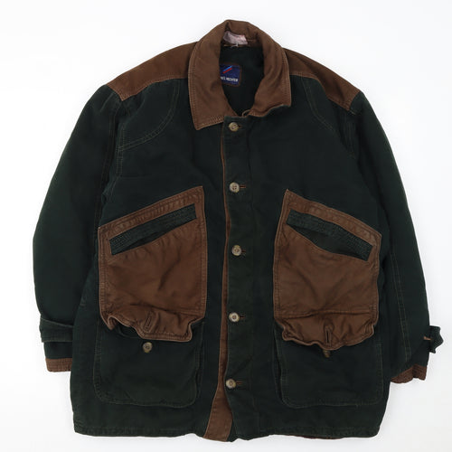 Daniel Hechter Men’s Green Brown Hunting Jacket Size 52 Regular Fit