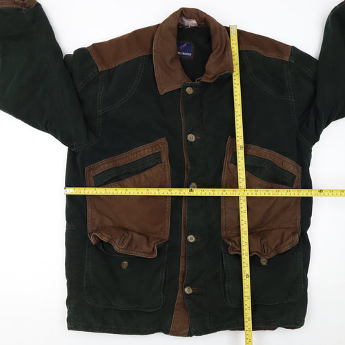 Daniel Hechter Men’s Green Brown Hunting Jacket Size 52 Regular Fit