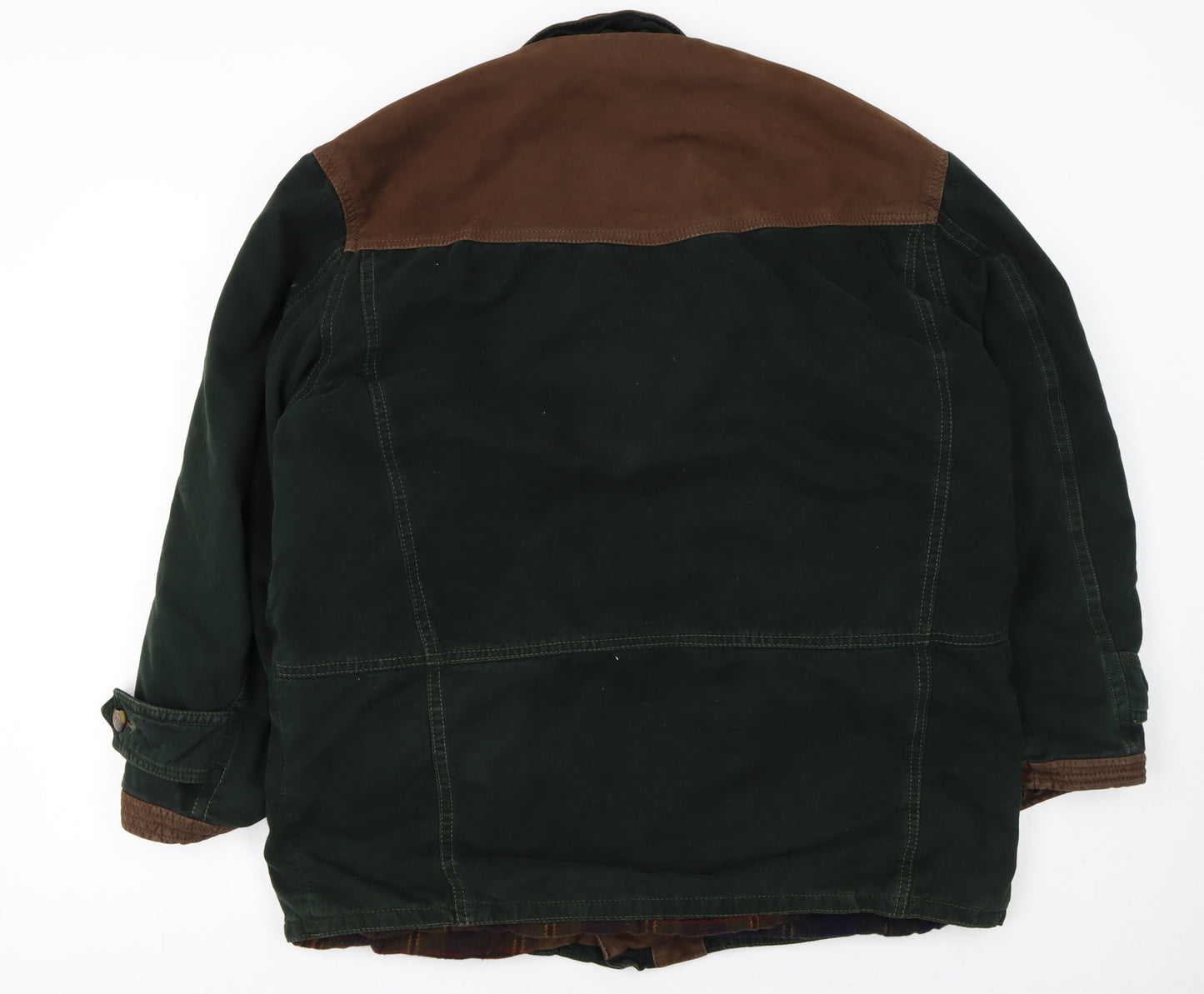 Daniel Hechter Men’s Green Brown Hunting Jacket Size 52 Regular Fit