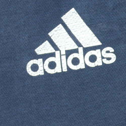 Adidas Men Blue Jogger Sweatpants L Regular Fit Casual Trousers