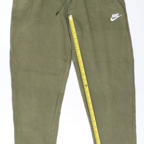 Nike Men's Green Jogger Sweatpants M Regular Fit Tapered Sportswear