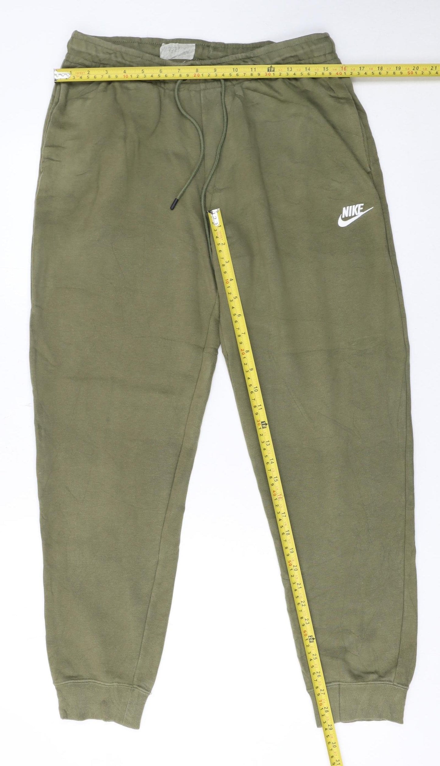Nike Men's Green Jogger Sweatpants M Regular Fit Tapered Sportswear