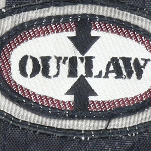Outlaw Men's Blue L Windbreaker Hooded Jacket With Logo