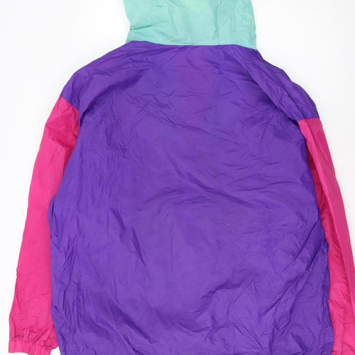 K-Way Women’s Multicolour L Retro 90s Windbreaker Hooded Jacket