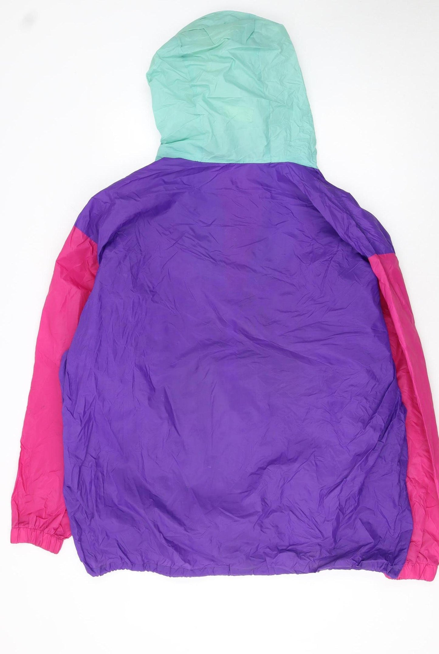 K-Way Women’s Multicolour L Retro 90s Windbreaker Hooded Jacket