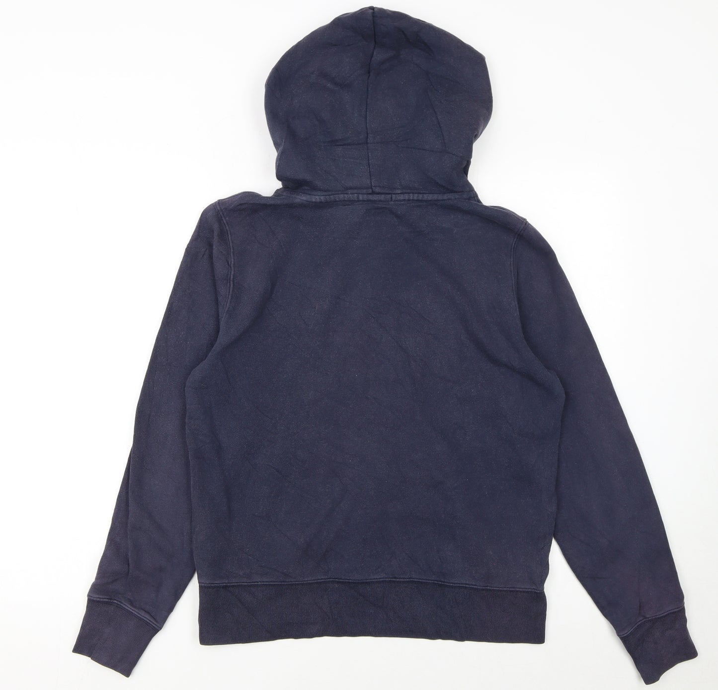 GAP Women Navy Blue Pullover Hoodie Medium Cotton Blend London Logo