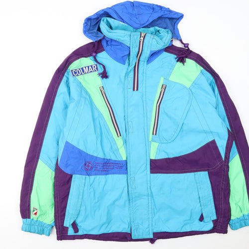 Colmar Men’s Multicoloured 90s Ski Jacket Size 52 Regular Waterproof