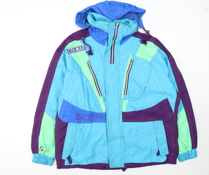 Colmar Men’s Multicoloured 90s Ski Jacket Size 52 Regular Waterproof
