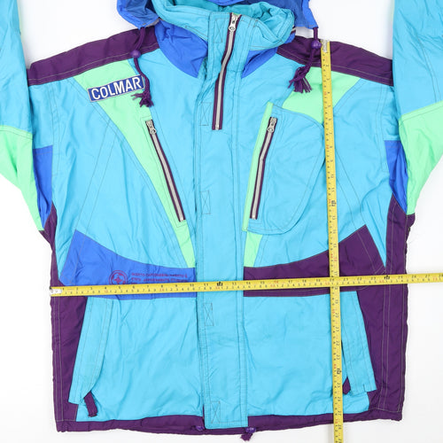 Colmar Men’s Multicoloured 90s Ski Jacket Size 52 Regular Waterproof