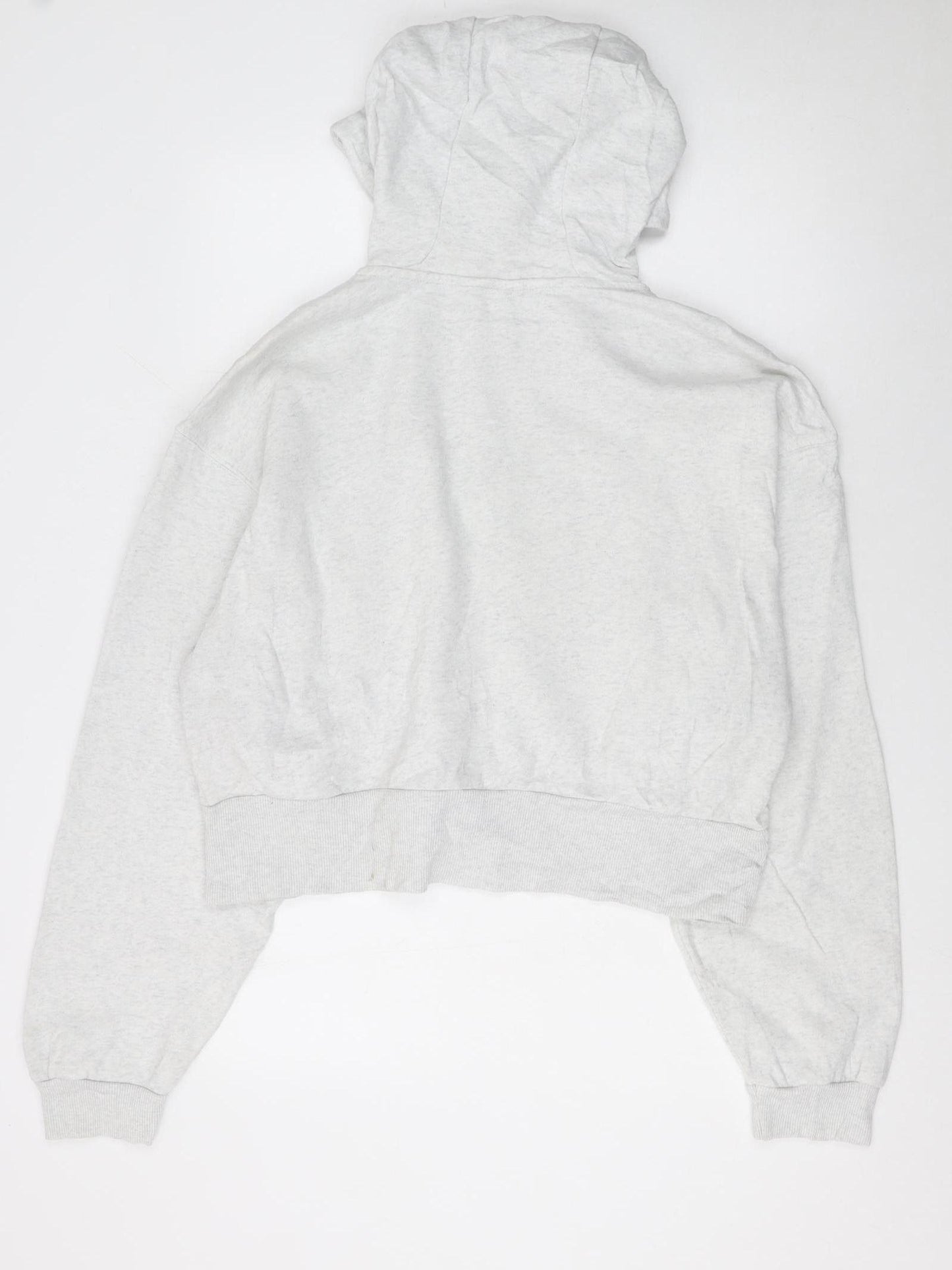 Reebok Women’s Grey Full Zip Hoodie Size L Cotton Blend Casual