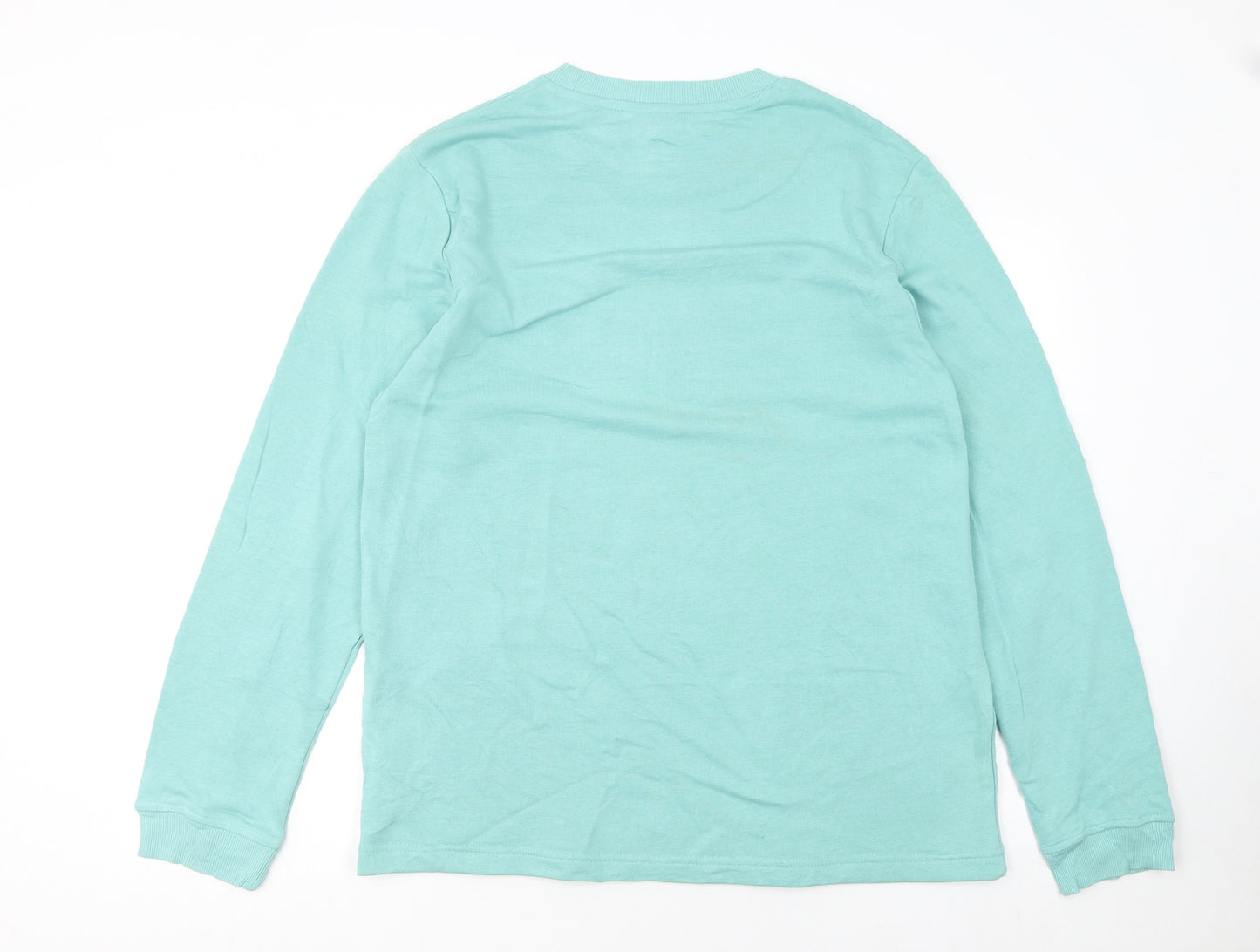 Reebok Mens Green Crew Neck Long Sleeve Sweatshirt Size L