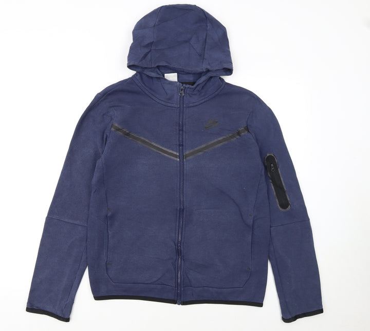Nike Boys Blue XL Full Zip Hoodie Sweatshirt with Hood and Zip Pockets