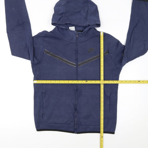 Nike Boys Blue XL Full Zip Hoodie Sweatshirt with Hood and Zip Pockets