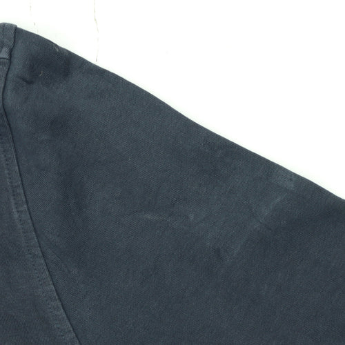 Calvin Klein Men's Blue Quarter Zip Sweatshirt Size L Regular Fit
