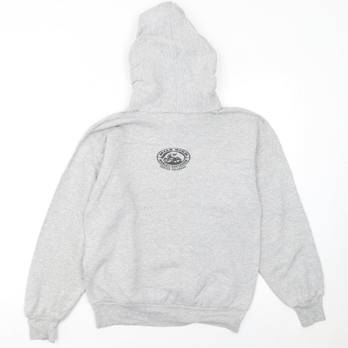 Harley-Davidson Boys Grey Hoodie L 14-16 Classic Pullover Motorcycle Print