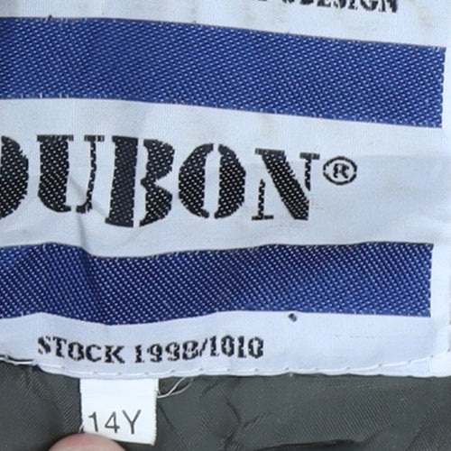 Dubon Boys Camouflage Parka Coat 14 Years Hooded Lined Winter Jacket