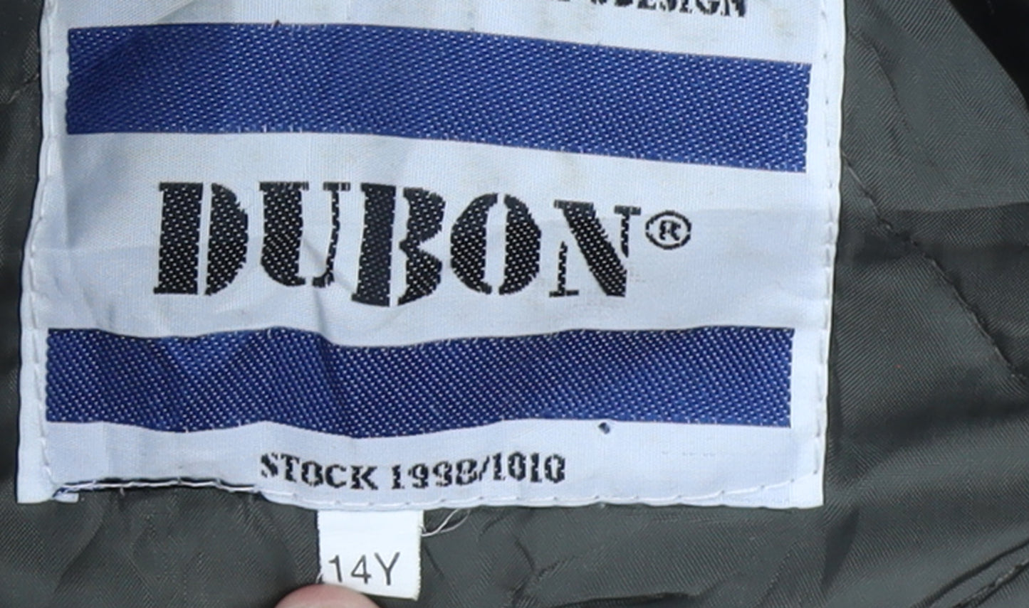 Dubon Boys Camouflage Parka Coat 14 Years Hooded Lined Winter Jacket