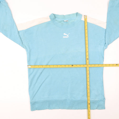 Puma Men’s Blue Crew Neck Pullover Sweatshirt Size S