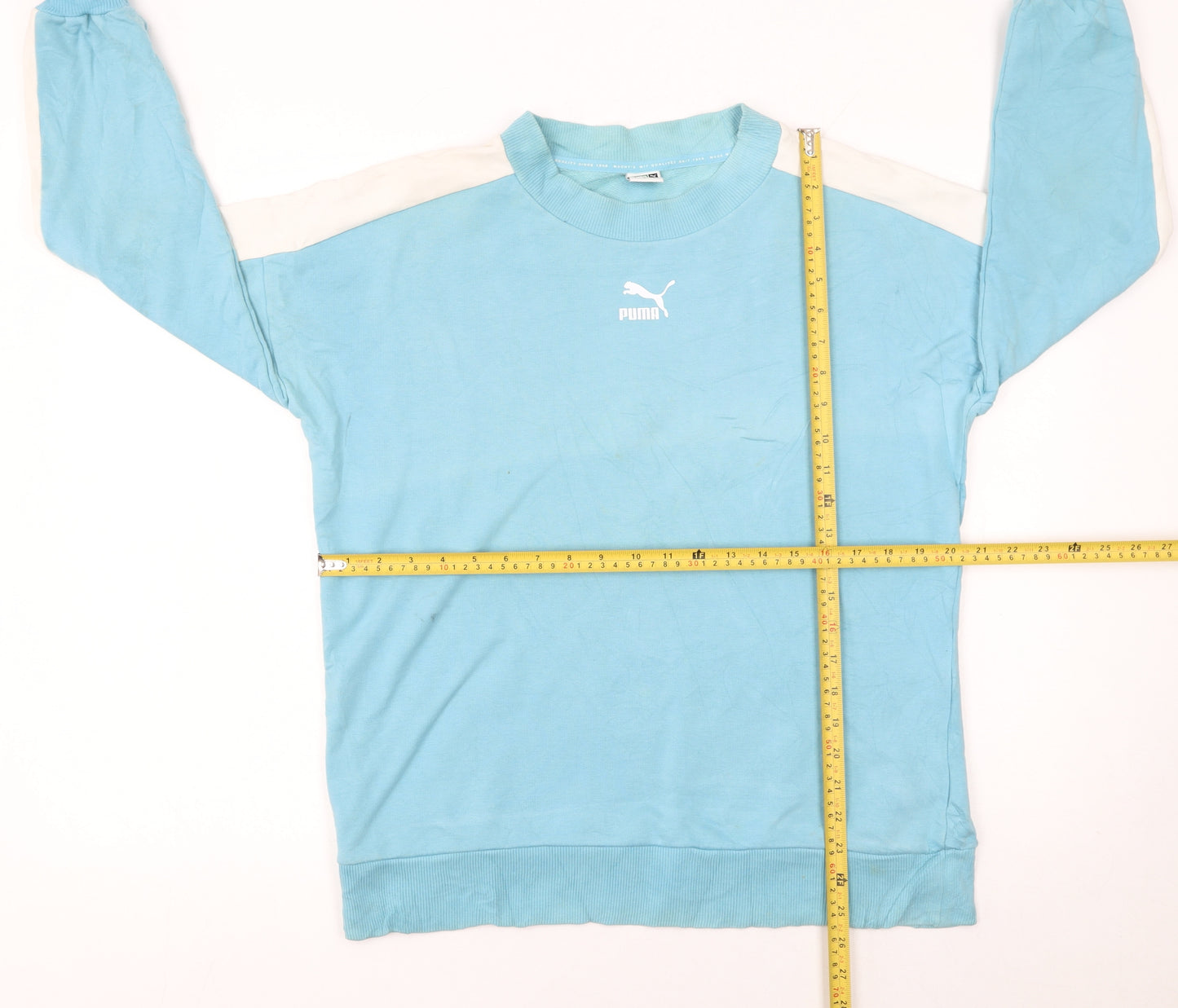 Puma Men’s Blue Crew Neck Pullover Sweatshirt Size S