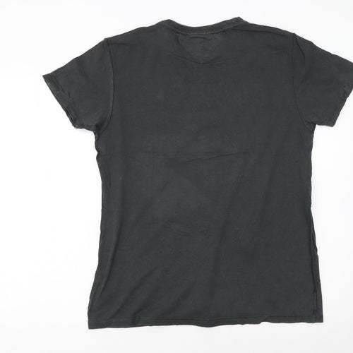 Hilfiger Denim Men's Black Graphic Print Cotton T-Shirt Size S