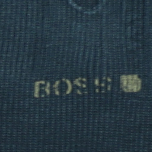 Hugo Boss Men's Black Long Sleeve Cotton Crew Neck T-Shirt Size S