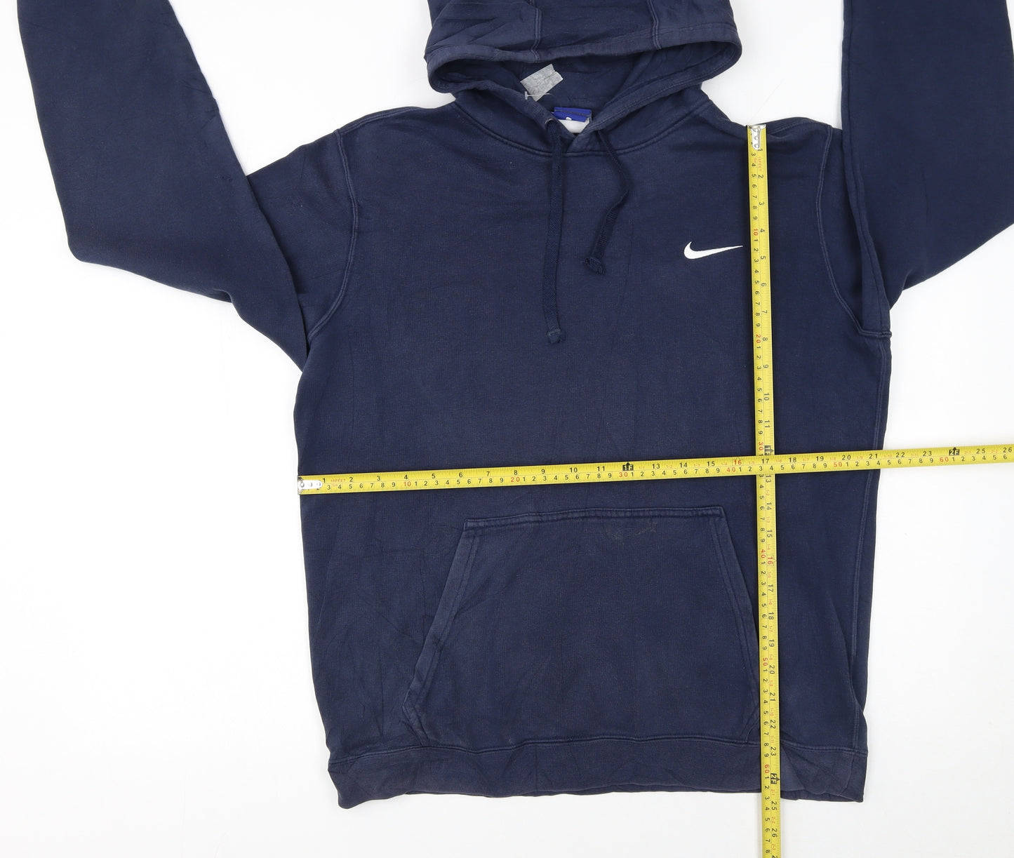Nike Men's Blue Pullover Hoodie Medium Sports Fleece Sweatshirt