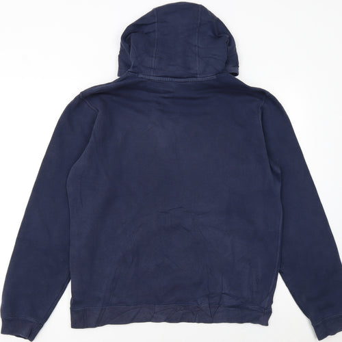 Nike Men's Blue Pullover Hoodie Medium Sports Fleece Sweatshirt