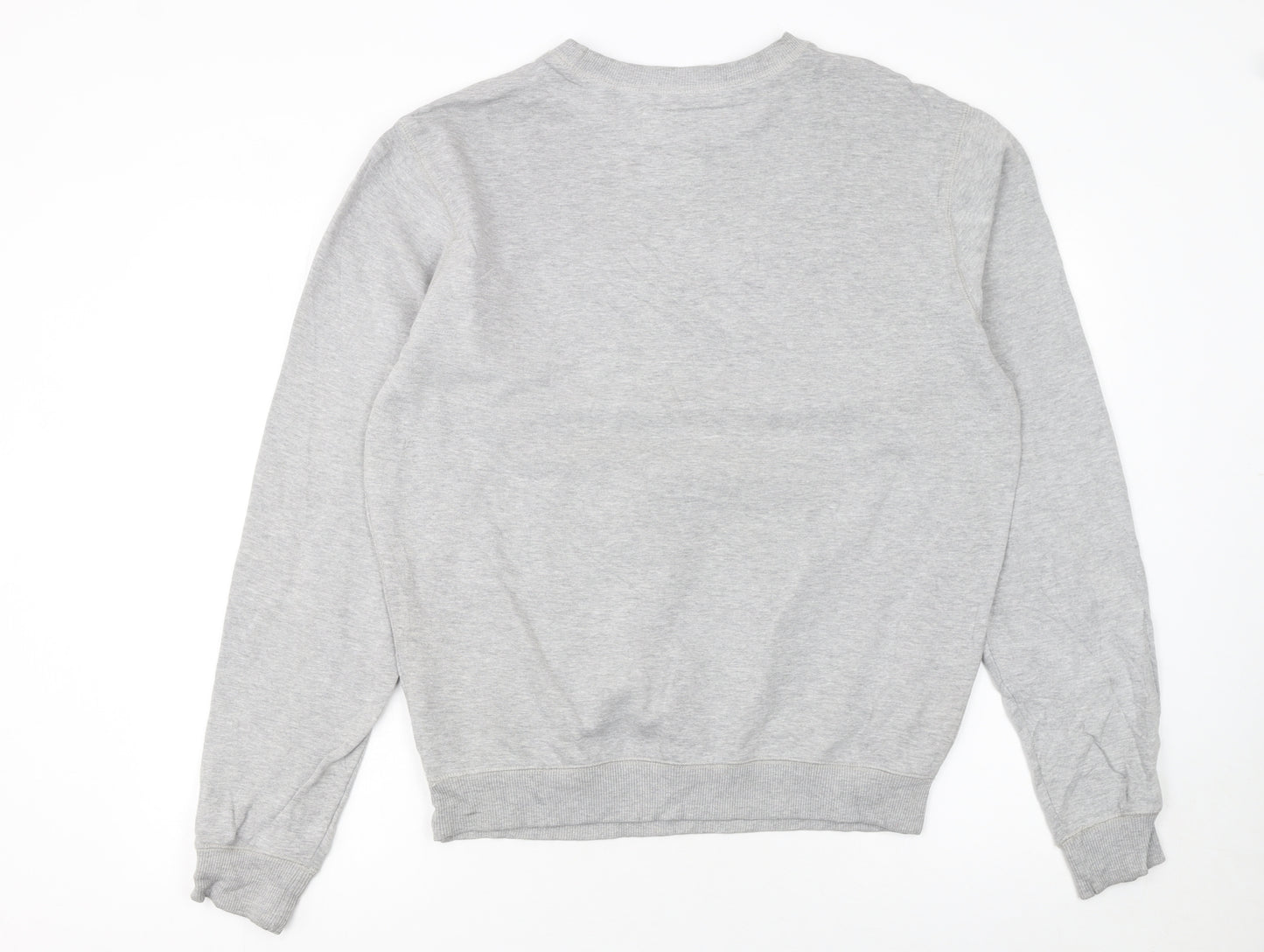Diesel Men's Grey Crew Neck Logo Pullover Sweatshirt Size M