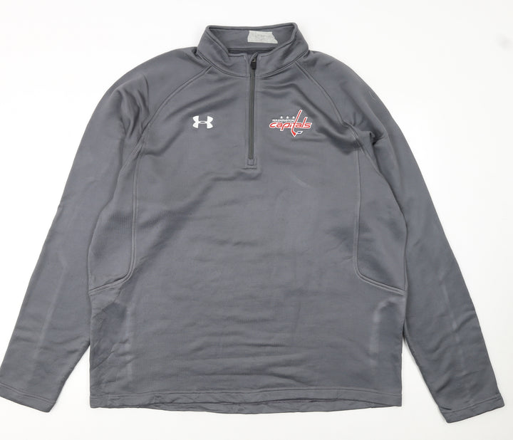 Under Armour Men’s Grey XL 1/4 Zip Loose Fit Pullover Sweatshirt