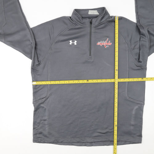 Under Armour Men’s Grey XL 1/4 Zip Loose Fit Pullover Sweatshirt