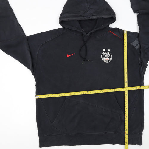 Nike Men’s Black Aberdeen FC Pullover Hoodie XL Fleece Logo Sports