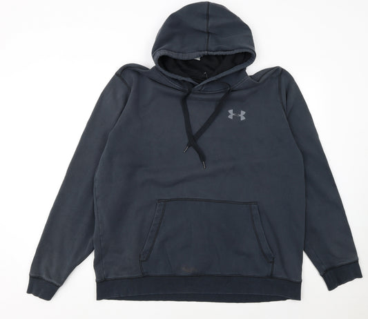 Under Armour Men's Blue 2XL Pullover Hoodie Fleece Sportswear