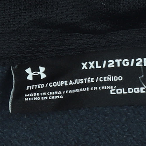 Under Armour Men's Blue 2XL Pullover Hoodie Fleece Sportswear