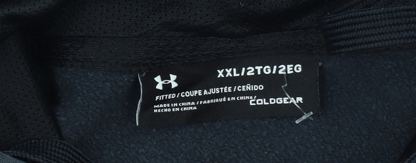 Under Armour Men's Blue 2XL Pullover Hoodie Fleece Sportswear