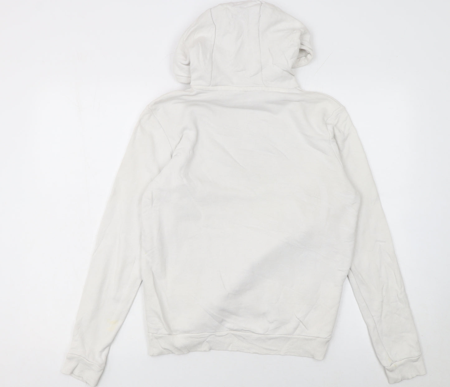 Reebok Women’s Beige XS Pullover Hoodie with Logo Print