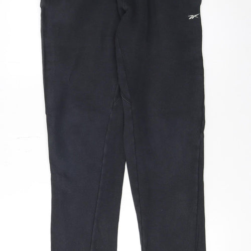 Reebok Women’s Black Jogger Trousers XS Fleece Cotton Blend