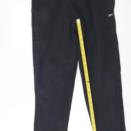 Reebok Women’s Black Jogger Trousers XS Fleece Cotton Blend